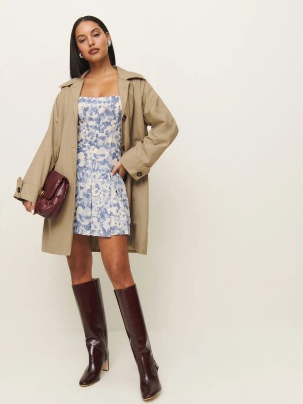 Reformation Annelise Dress In Larkspur